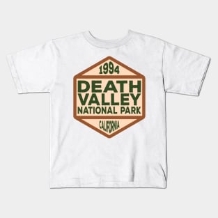 Death Valley National Park California badge Kids T-Shirt